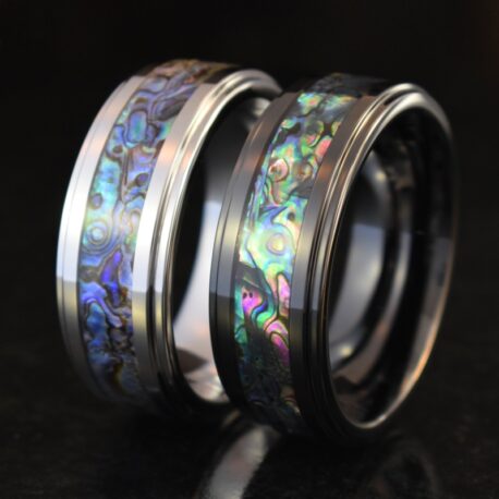 Father of Pearl Tungsten Carbide Metal Cock Ring