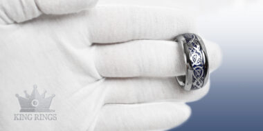 Tungsten Carbide Metal Glans Rings for Men