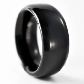 Midnight Black Glans Ring