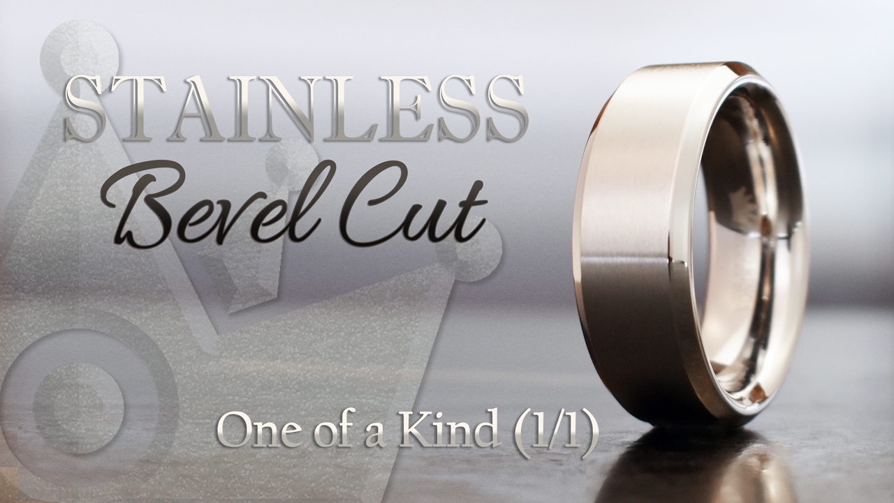 Stainless Bevel Cut Cock Ring