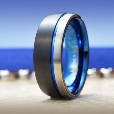 Blue Horizon Luxury Tungsten Carbide Metal Cock Ring